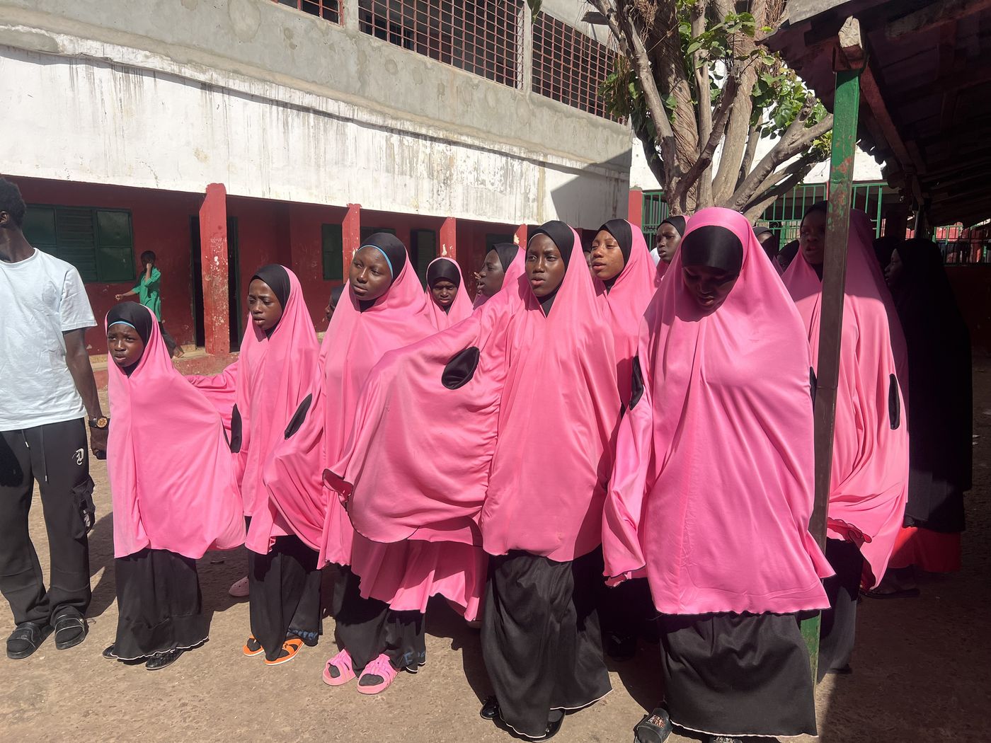 Female students during activities